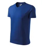 Tričko unisex V-neck 102 - královská modrá