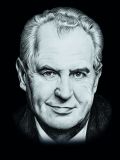 Miloš Zeman - reprodukce kresby