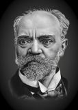 Antonín Dvořák - reprodukce kresby