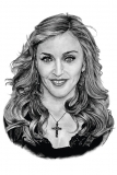 Madonna - reprodukce kresby