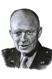 Dwight David Eisenhower - reprodukce kresby