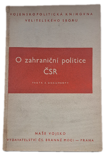 O zahraniční politice ČSR Fakta a dokumenty -  ANTIKVARIÁT