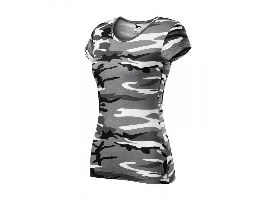 Tričko dámské Pure 122 - maskáč šedá