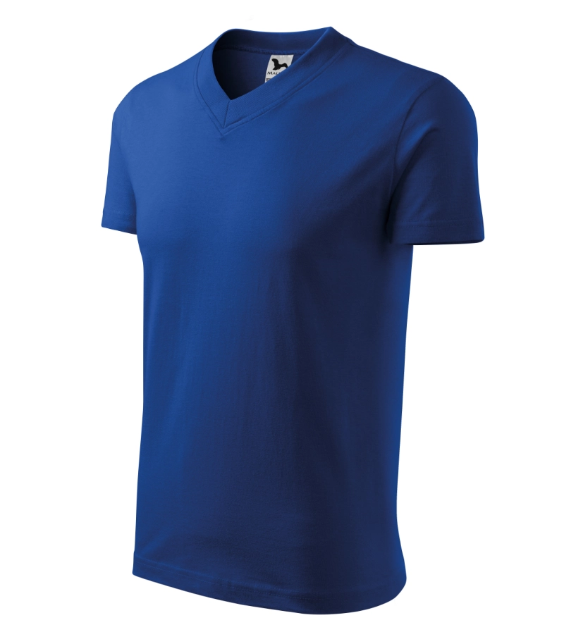 Tričko unisex V-neck 102 - královská modrá