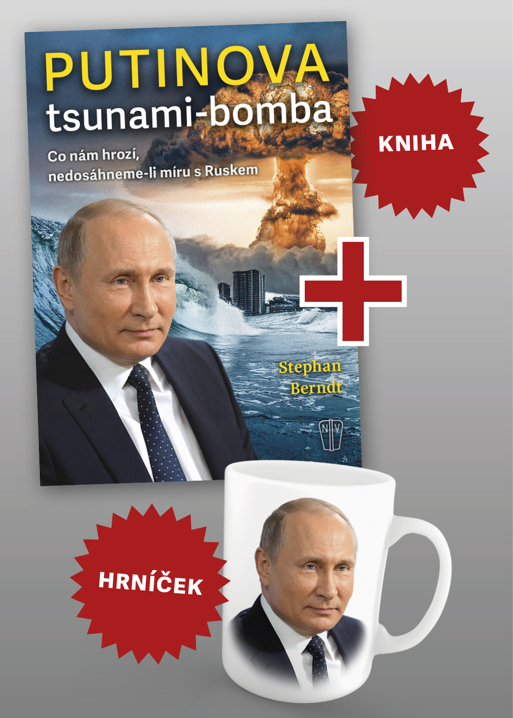Putinova tsunami-bomba + hrnek Putin (barevný)