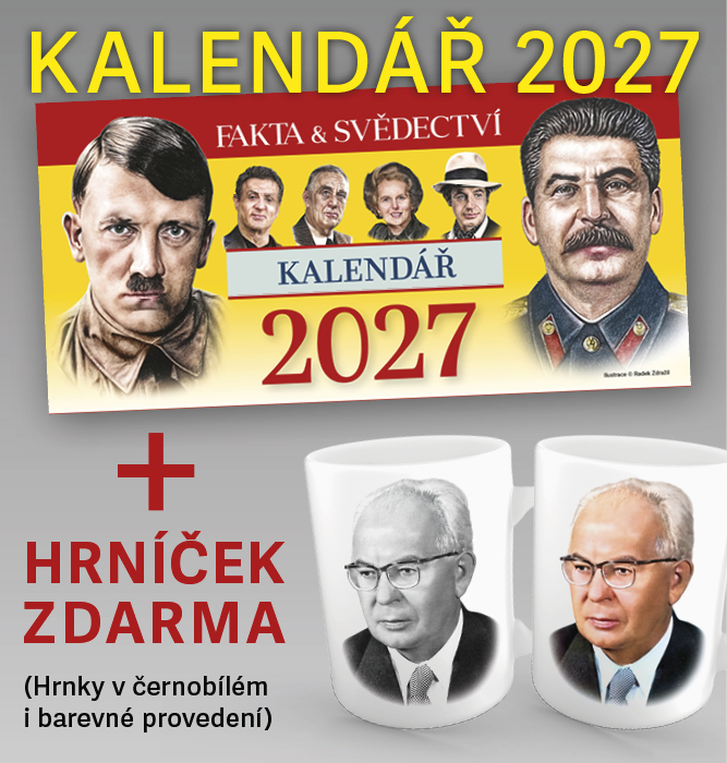 Stolní kalendář FAS 2027 + Hrnek Gustav Husák