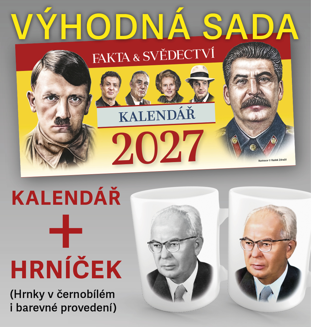 Stolní kalendář FAS 2027 + Hrnek Gustav Husák