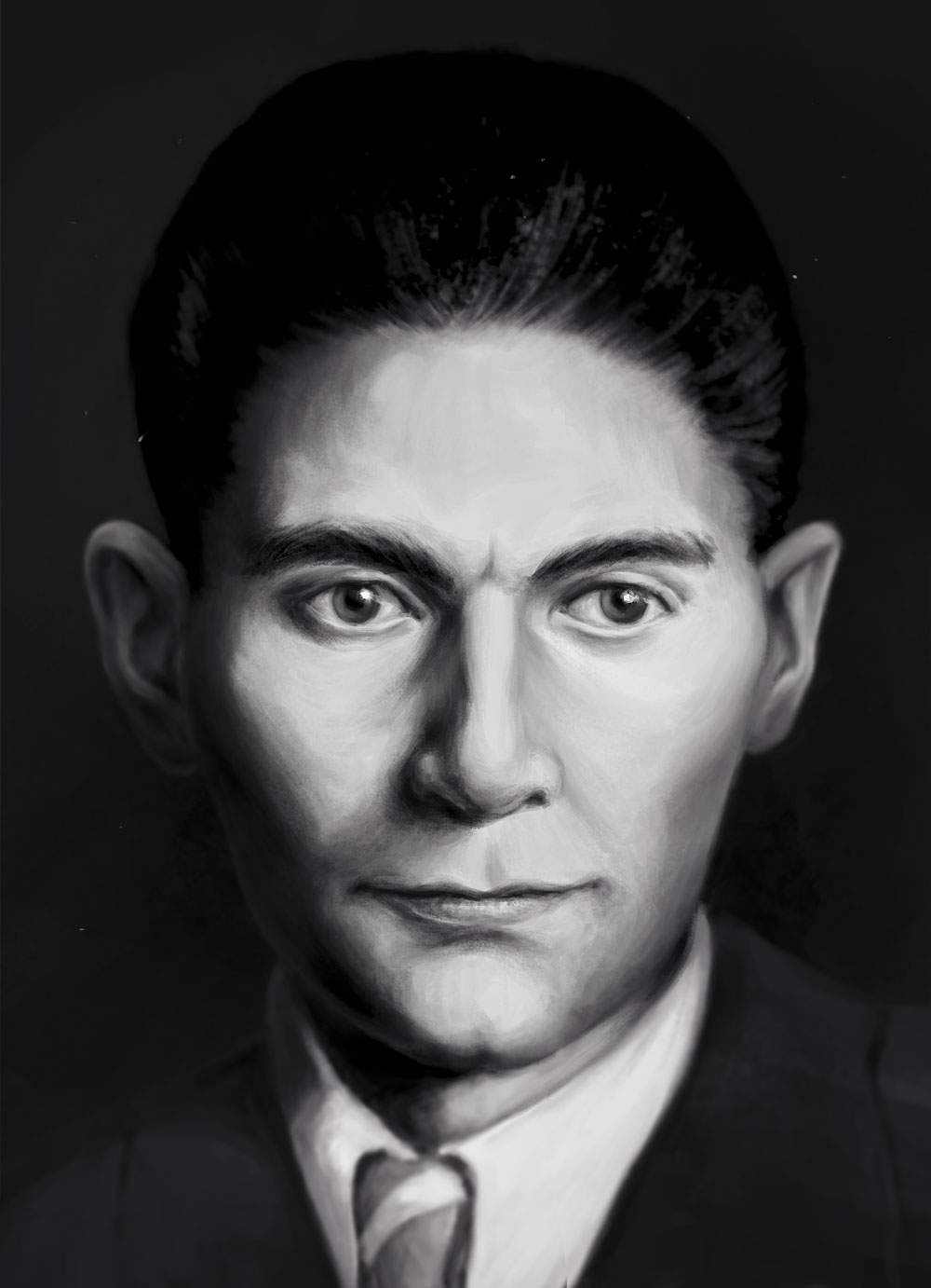 Franz Kafka - reprodukce kresby - NA OBJEDNÁVKU DO 5 DNŮ
