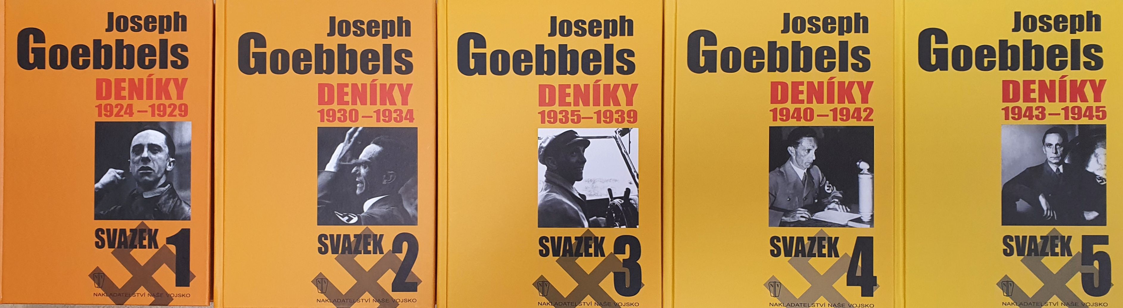 JOSEPH GOEBBELS - deníky svazky 1,2,3,4,5