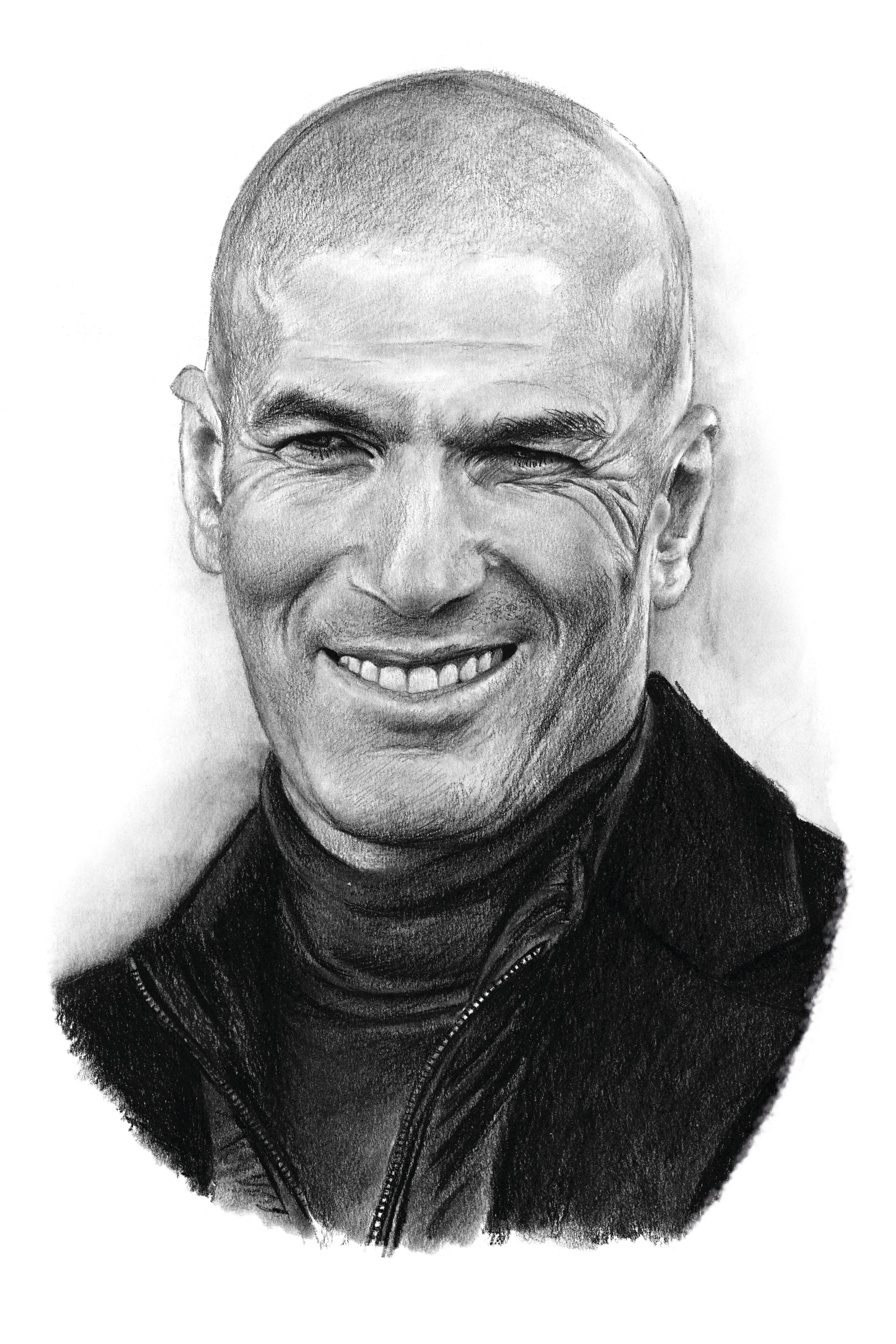 Zinédine Zidane - reprodukce kresby - NA OBJEDNÁVKU DO 5 DNŮ