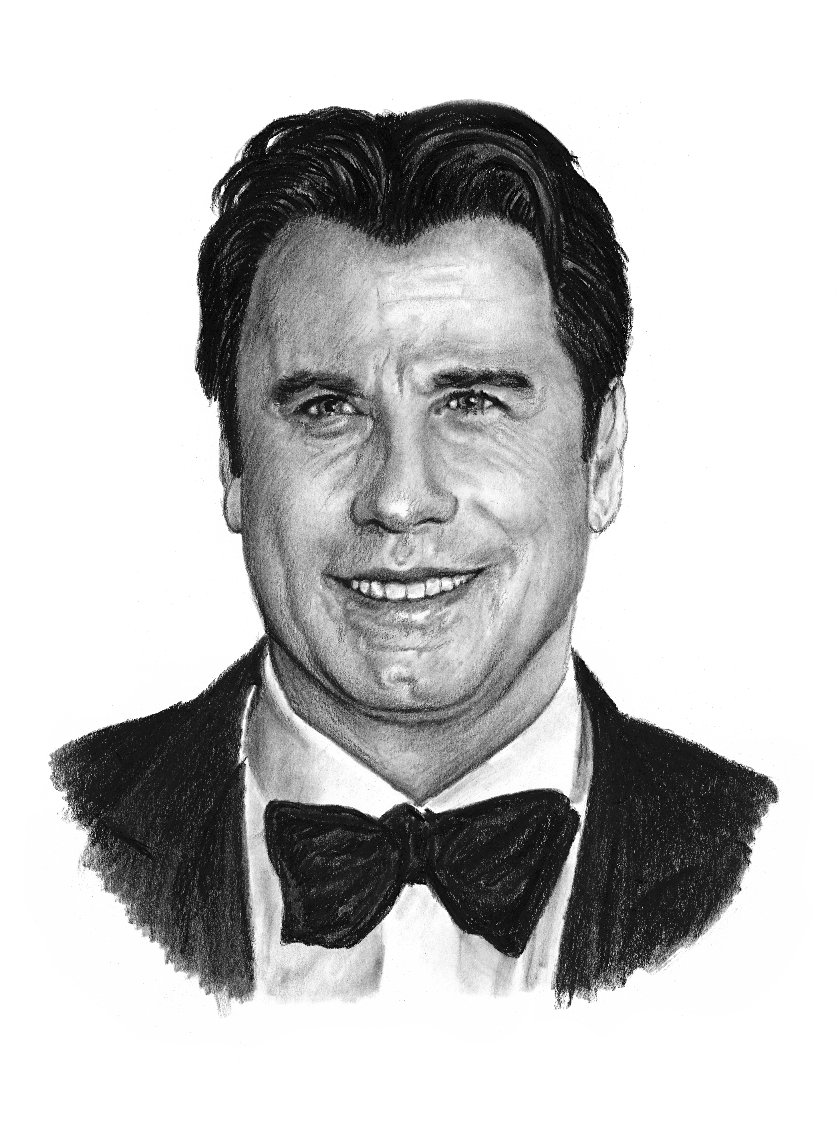 John Travolta - reprodukce kresby