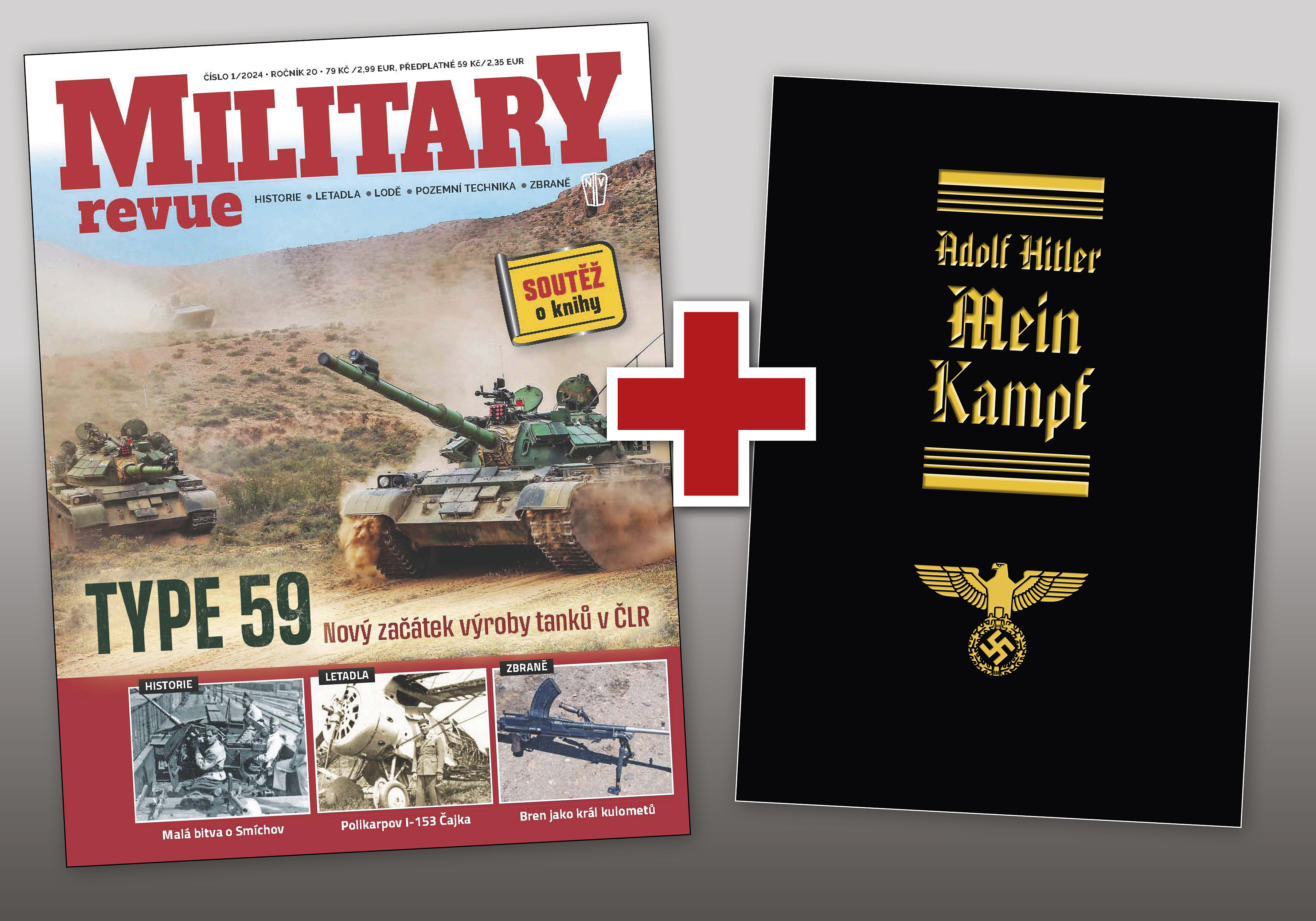 Mein Kampf + roční předplatné časopisu Military revue