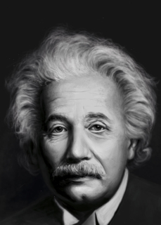 Albert Einstein - reprodukce kresby