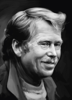 Václav Havel - reprodukce kresby