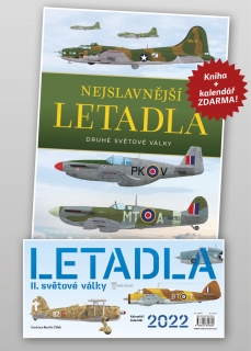 NEJSLAVNĚJŠÍ LETADLA II. SV. VÁLKY + ZDARMA kalendář letadla II. sv. války 2022