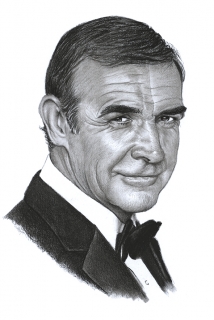 Sean Connery - reprodukce kresby