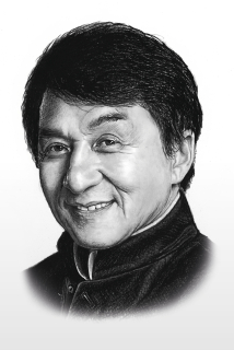 Jackie Chan - reprodukce kresby