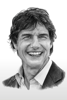 Tom Cruise - reprodukce kresby